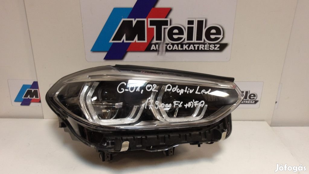 [GYÁRI BONTOTT] BMW G01/02 ADAPTÍV LED JOBB ELSŐ FÉNYSZÓRÓ 8739654